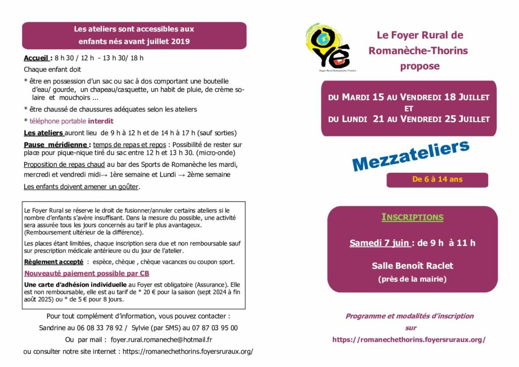 Mezzateliers été