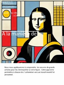 Art plastiques : 1 thème par trimestre